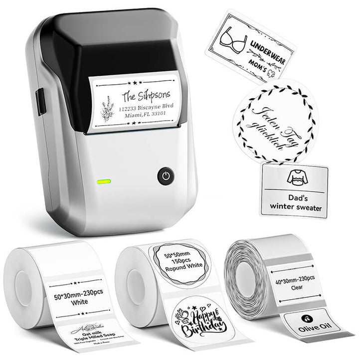 NIIMBOT B1 Inkless Thermal Label Printer, Create Professional Business Labels with Ease