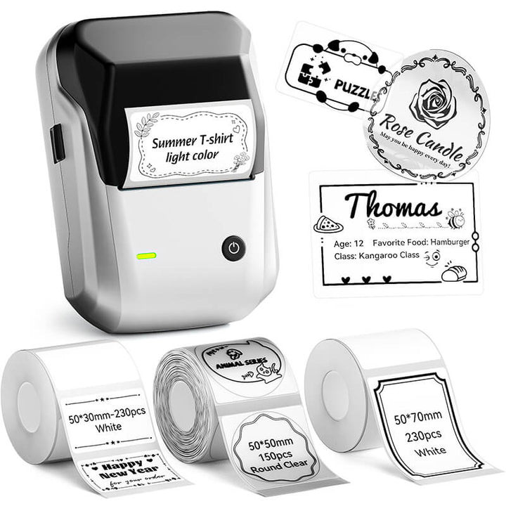 NIIMBOT B1 Inkless Thermal Label Printer, Create Professional Business Labels with Ease