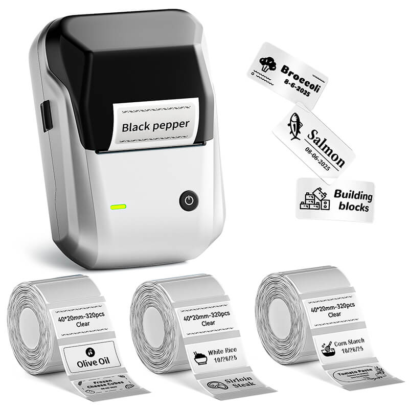 NIIMBOT B1 Inkless Thermal Label Printer, Create Professional Business Labels with Ease