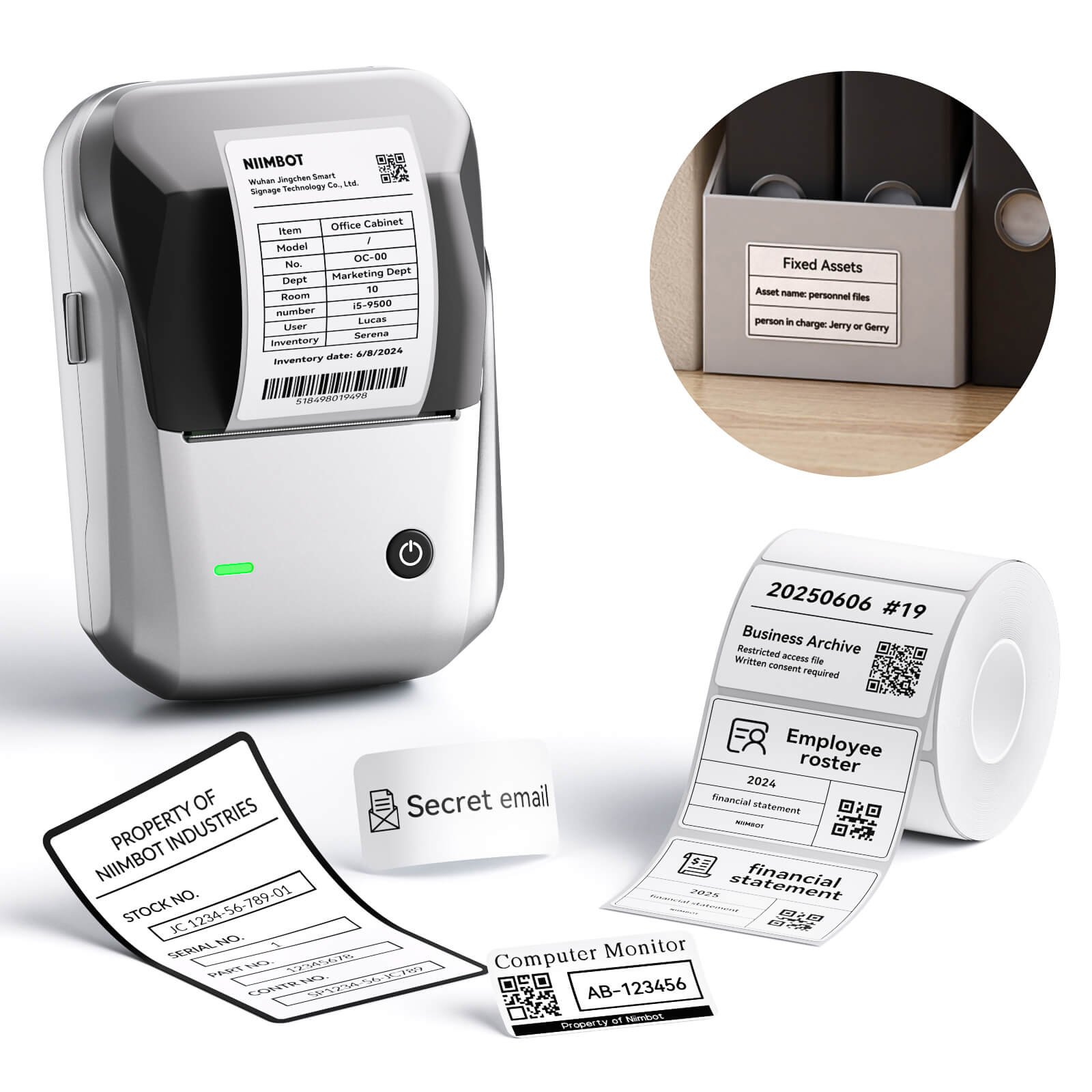 B1 Multifunctional Office Label Printer Home Business Support Android iPhone Windows