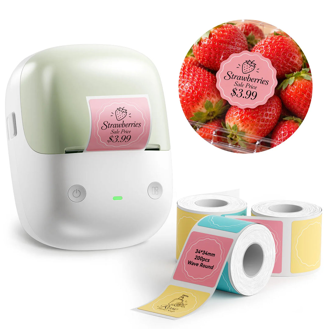 NIIMBOT B2 Label Maker, Thermal Label Printer, Portable Inkless Label Makers for Home/Office/Business