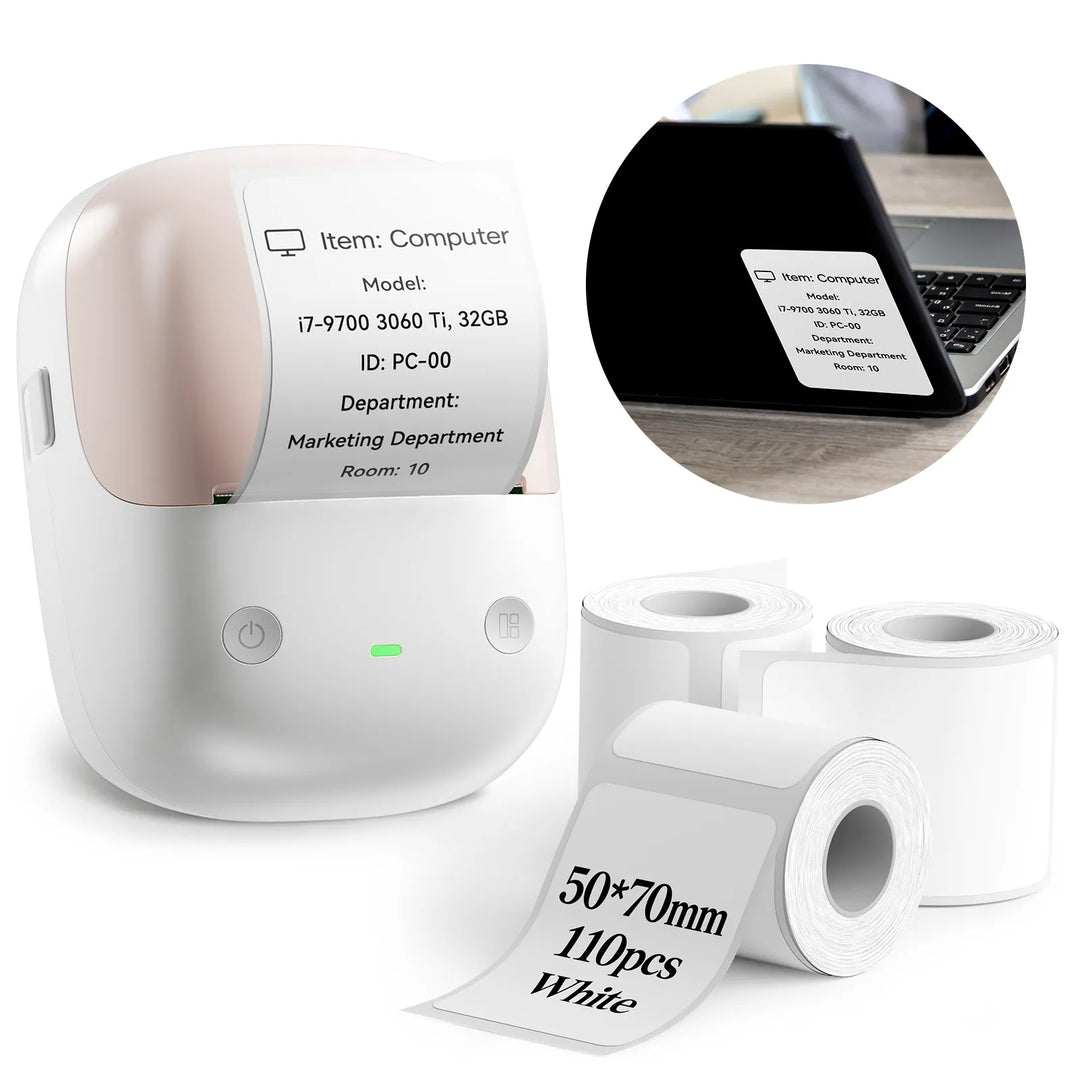 NIIMBOT B2 Label Maker, Thermal Label Printer, Portable Inkless Label Makers for Home/Office/Business
