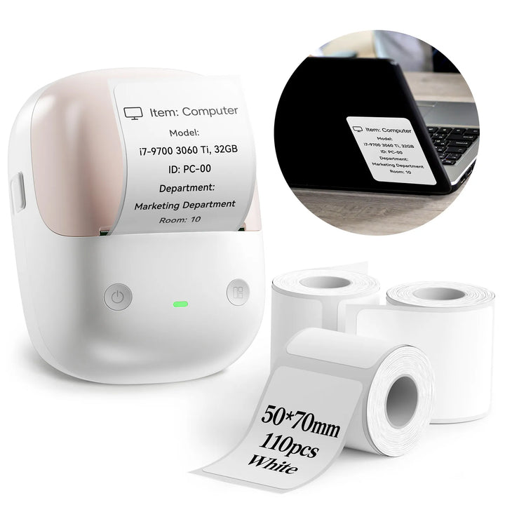 NIIMBOT B2 Label Maker, Thermal Label Printer, Portable Inkless Label Makers for Home/Office/Business