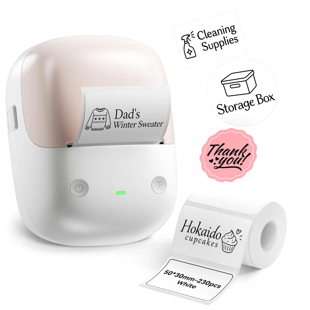 NIIMBOT B2 Label Maker, Thermal Label Printer, Portable Inkless Label Makers for Home/Office/Business