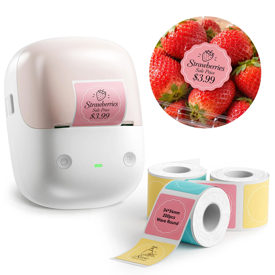 NIIMBOT B2 Label Maker, Thermal Label Printer, Portable Inkless Label Makers for Home/Office/Business