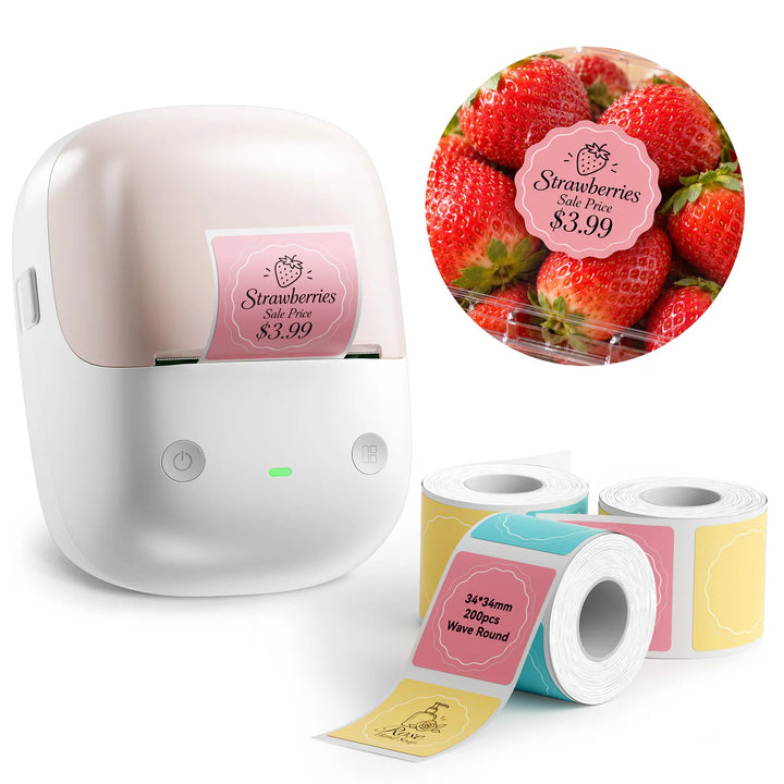 NIIMBOT B2 Label Maker, Thermal Label Printer, Portable Inkless Label Makers for Home/Office/Business