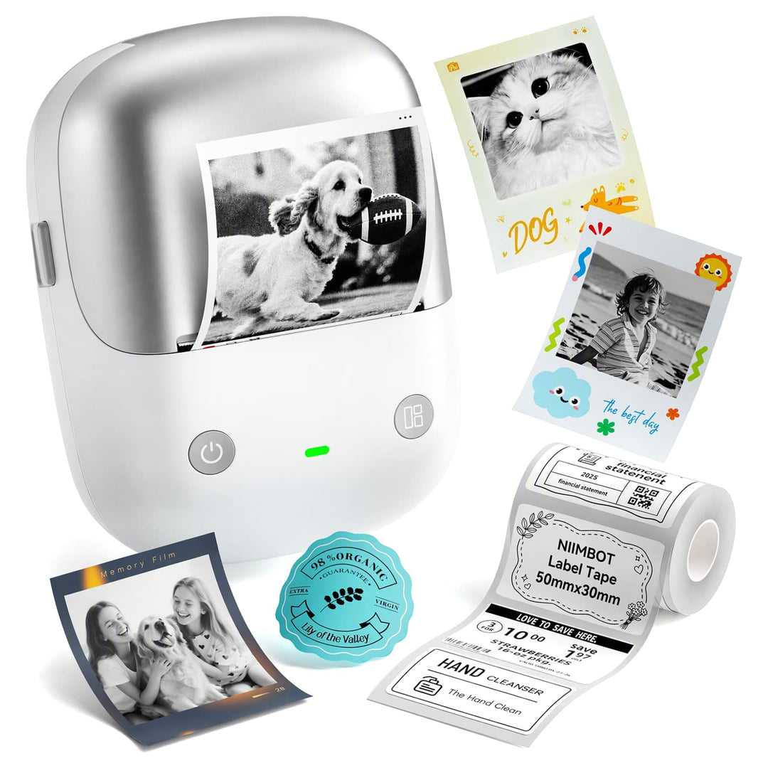 NIIMBOT B2 Pro 300 DPI High Definition, Portable Thermal Label Printer with Fun APP for Photos, Scrapbook, Home, School Organization