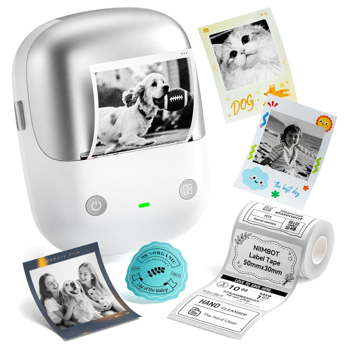 NIIMBOT B2 Pro 300 DPI High Definition, Portable Thermal Label Printer with Fun APP for Photos, Scrapbook, Home, School Organization