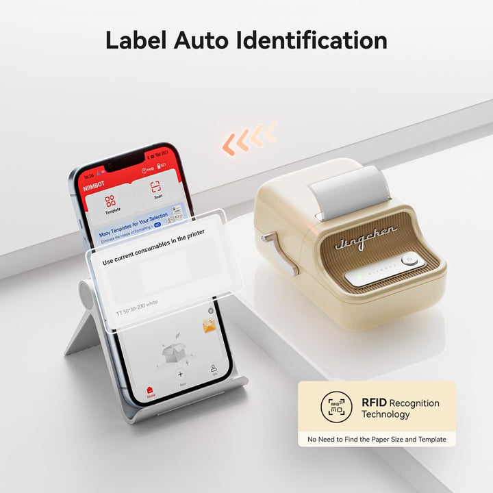 NIIMBOT B21 Bluetooth Thermal Kitchen Storage Labels Printer, Efficient for Home, Support PC&Phone