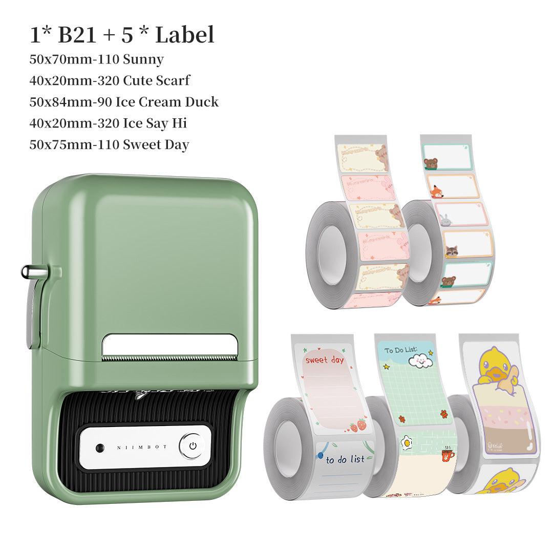 NIIMBOT B21 Label Maker and Label Tape Set - NIIMBOT