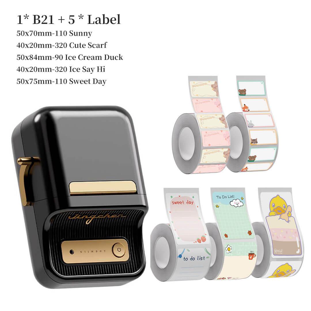 NIIMBOT B21 Label Maker and Label Tape Set - NIIMBOT