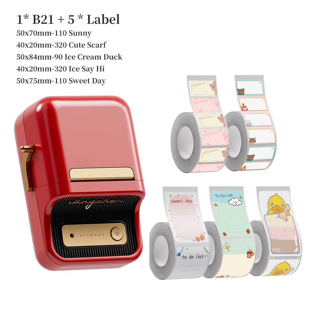 NIIMBOT B21 Label Maker and Label Tape Set - NIIMBOT