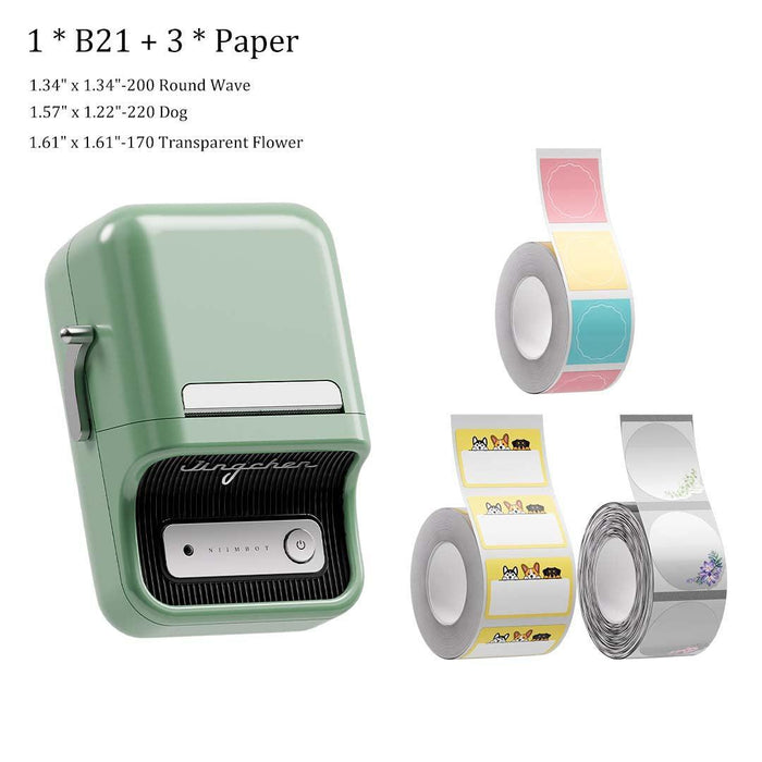 NIIMBOT B21 Label Printer and Spring Paper Set - NIIMBOT
