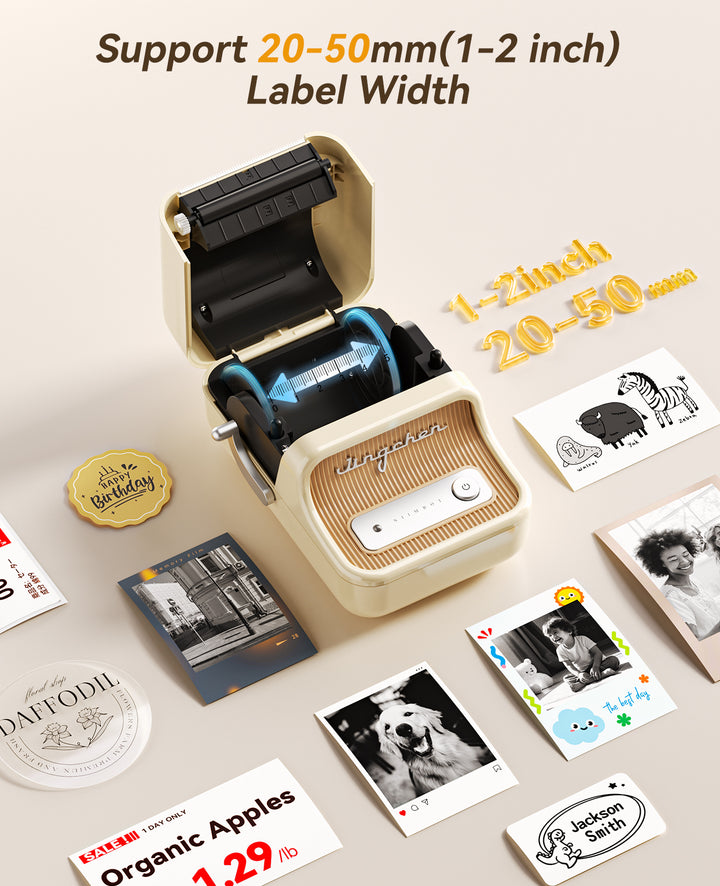 Impresora de etiquetas NIIMBOT B21 Pro de 300 ppp, impresión de fotografías, conexión Bluetooth para notas, fotos, gráficos de estudio, creador de notas
