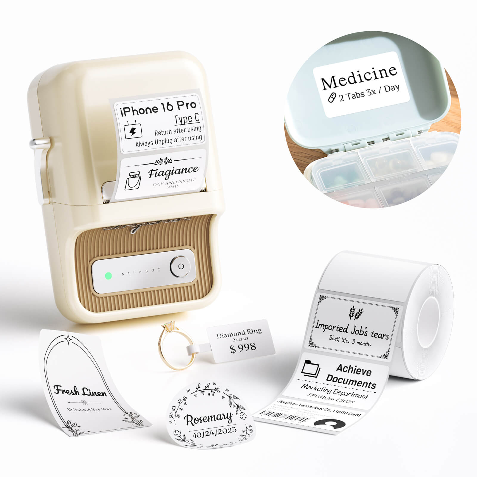Etichettatrice B21 con nastro adesivo soluzione di etichettatura efficiente