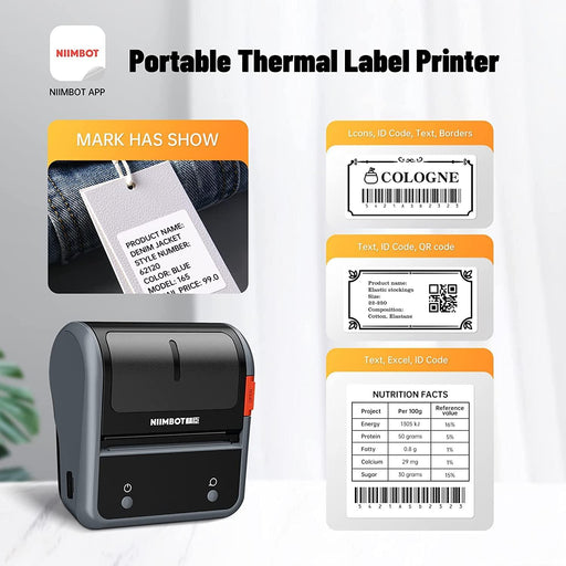 NIIMBOT B3S Label Printer with Tape - Streamline Your Labeling and Receipt Printing - NIIMBOT