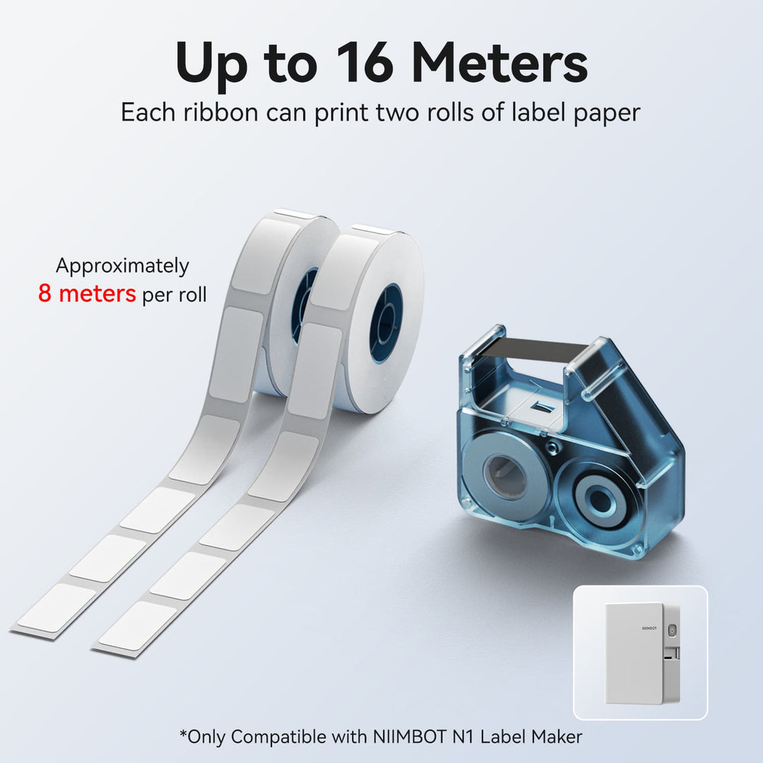 NIIMBOT Compatible N1 Labeling Ribbon, Replacement Refill Tapes