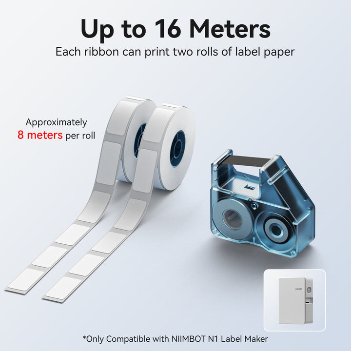 NIIMBOT Compatible N1 Labeling Ribbon, Replacement Refill Tapes