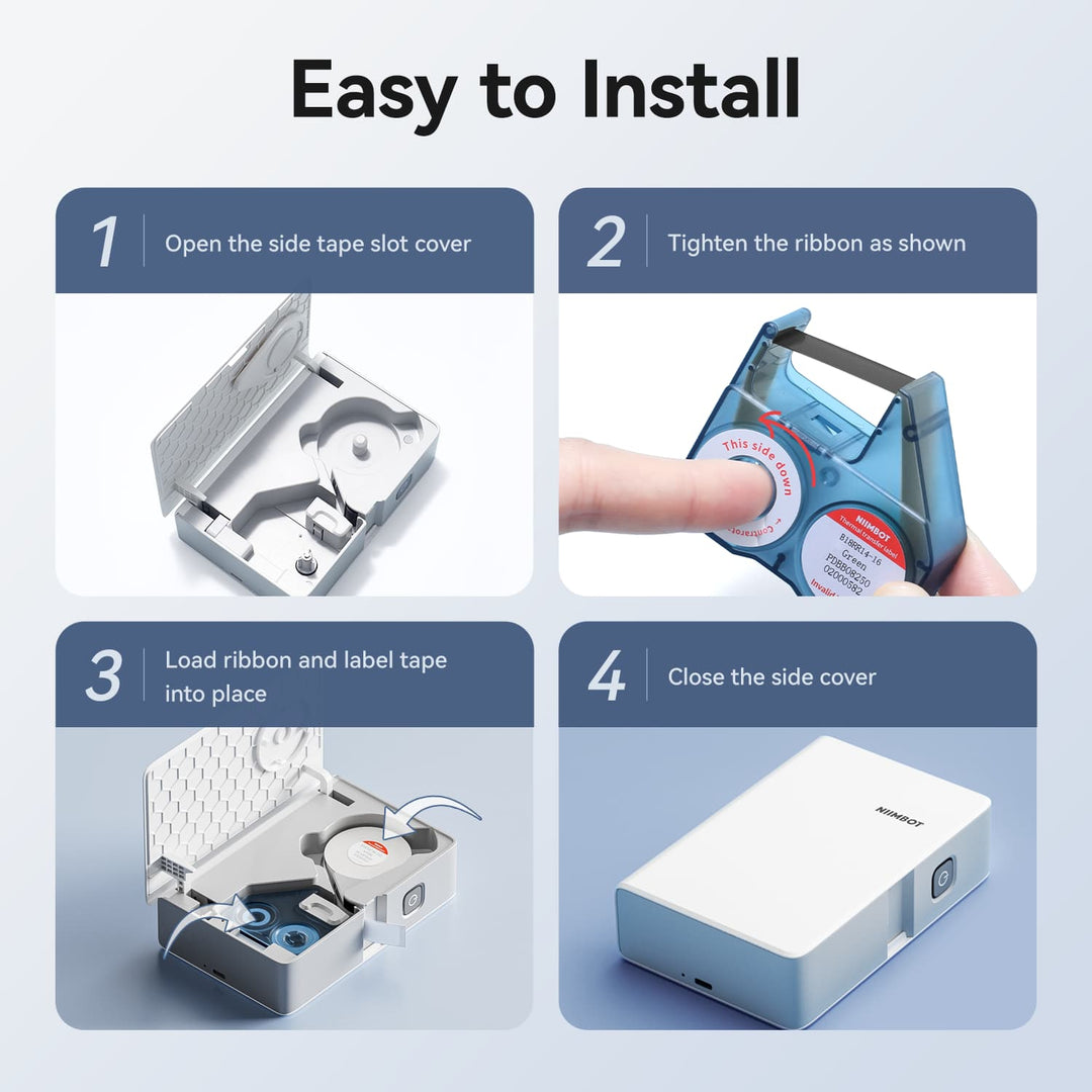 NIIMBOT Compatible N1 Labeling Ribbon, Replacement Refill Tapes