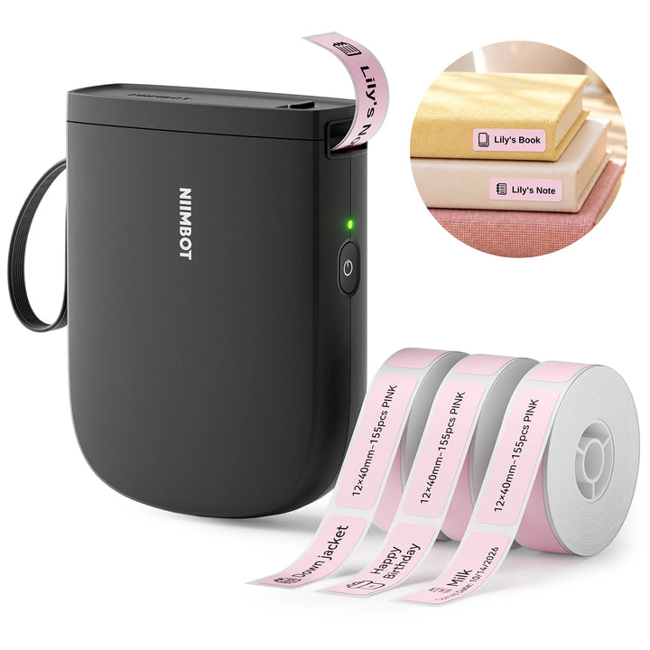 NIIMBOT D11 Upgraded 300DPI Thermal Label Maker Portable Bluetooth for Home, School, Office