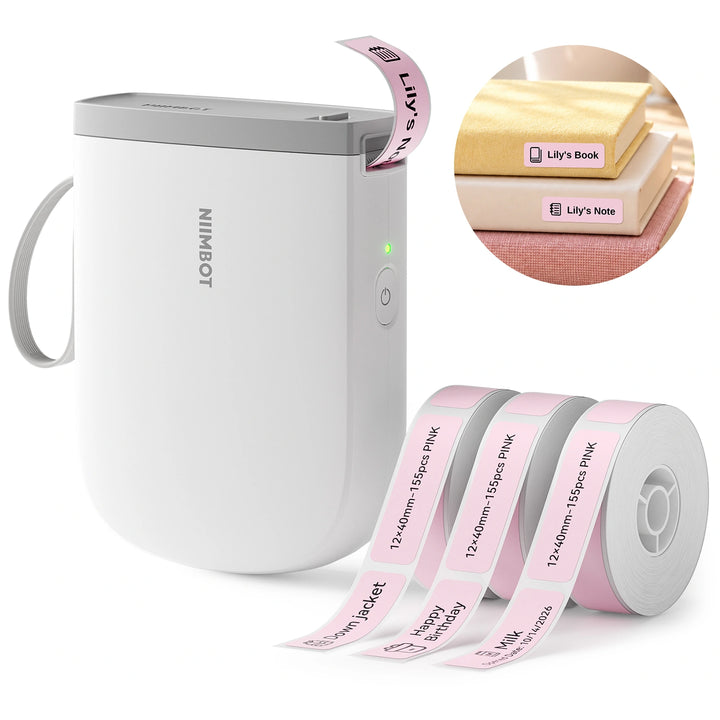 NIIMBOT D11 Upgraded 300DPI Thermal Label Maker Portable Bluetooth for Home, School, Office