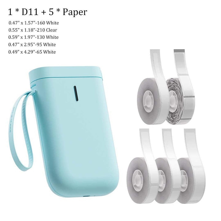 NIIMBOT D11 Portable Printer and Paper Set - NIIMBOT