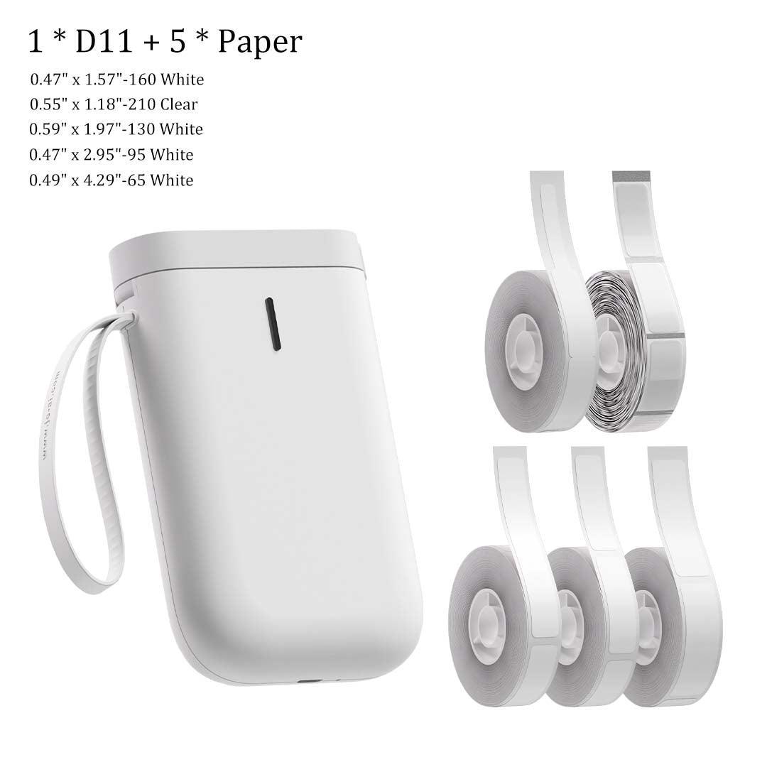 NIIMBOT D11 Portable Printer and Paper Set - NIIMBOT