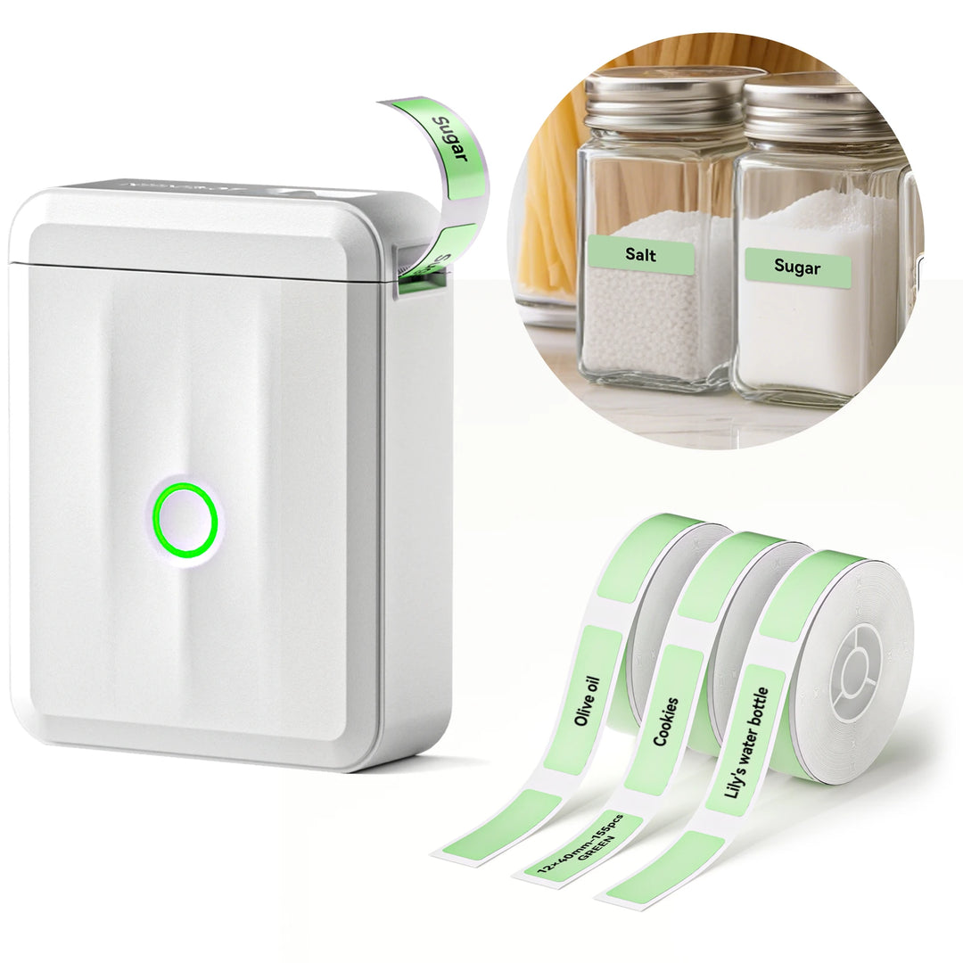 NIIMBOT D110 & D11 Bluetooth Thermal Label Maker for Home, Pantry, Small Business