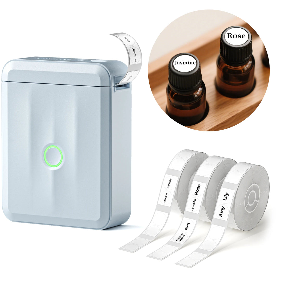 NIIMBOT D110 & D11 Bluetooth Thermal Label Maker for Home, Pantry, Small Business