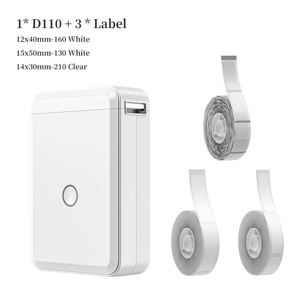NIIMBOT D110 Thermal Label Makers with 1 Roll Tape, Portable Mini Wireless  Bluetooth Sticker Printer for Home Office School Use, Mobile Phone