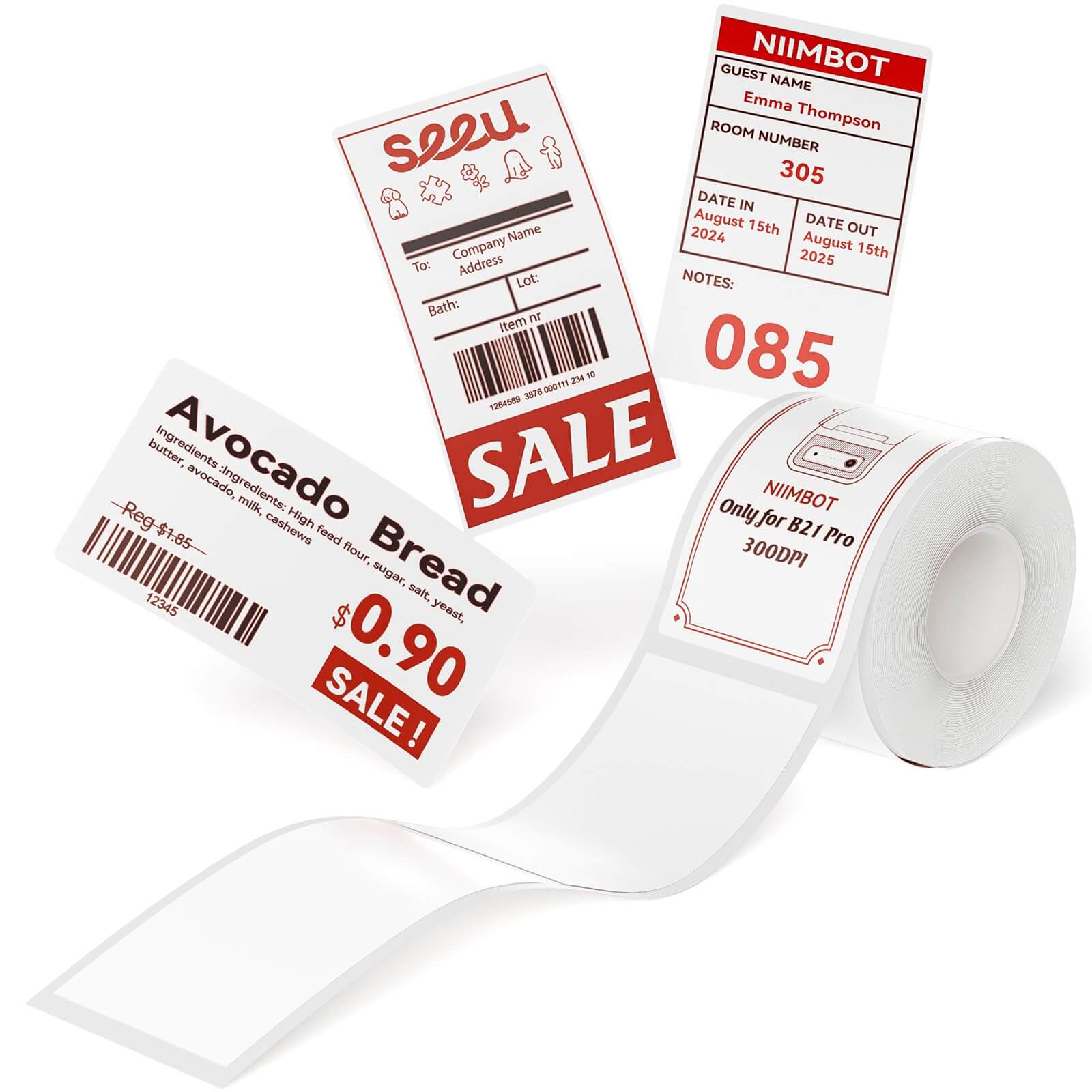 NMBOT B21 Label Maker Machne,Barcode Label Prnter Retro Wreless