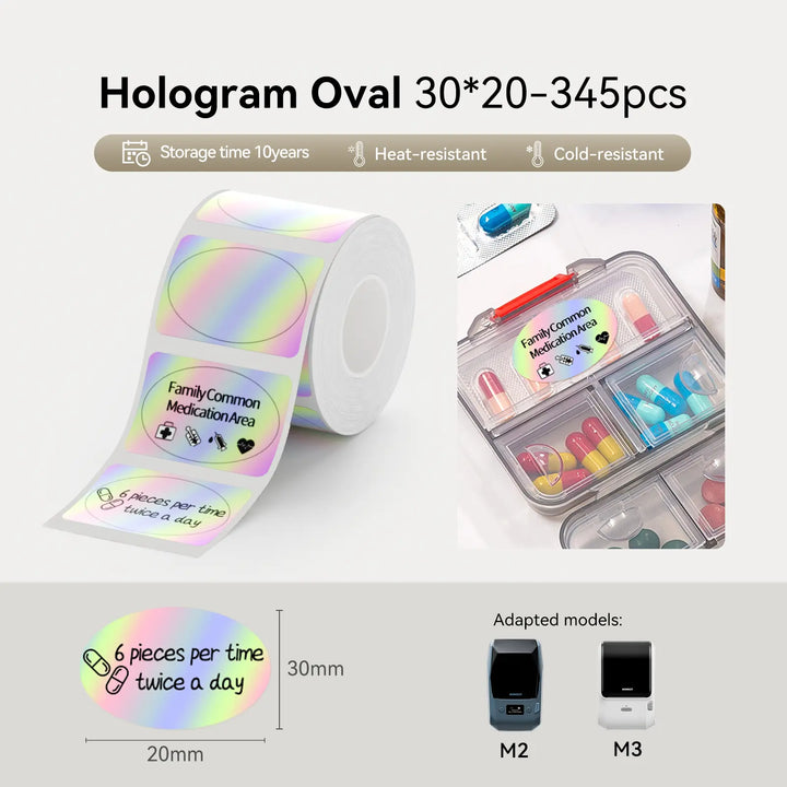 Thermal Transfer Label Printer Labels for M2, M3