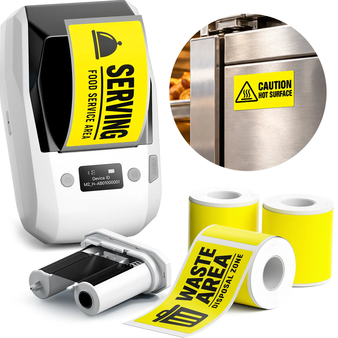 NIIMBOT M2 Thermal Transfer Label Maker for Commercial Kitchen & Food Prep