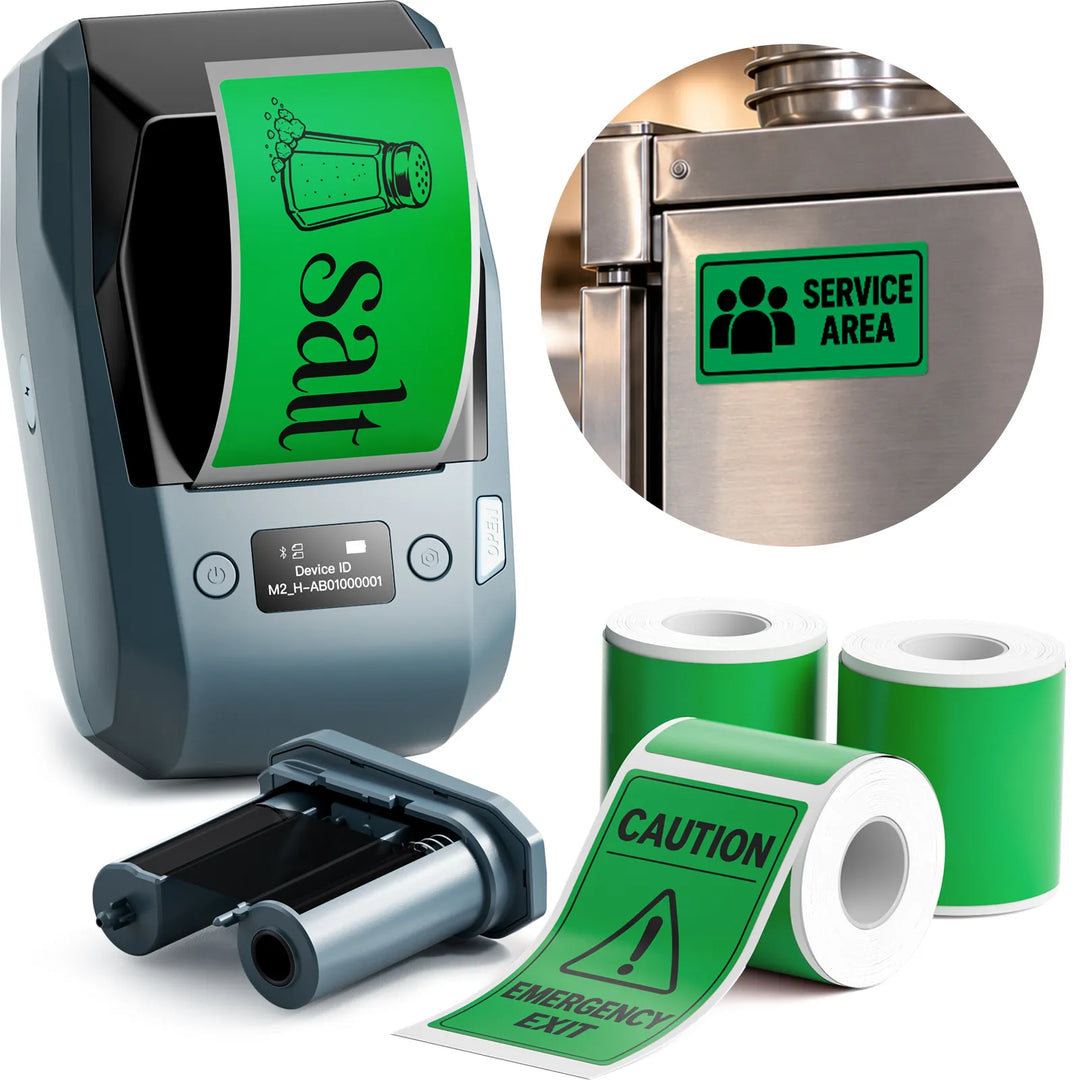 NIIMBOT M2 Thermal Transfer Label Maker for Commercial Kitchen & Food Prep