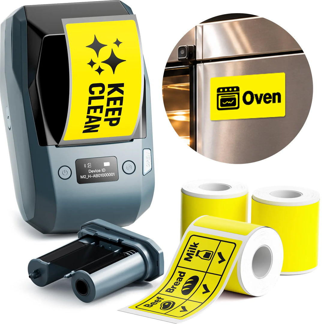 NIIMBOT M2 Thermal Transfer Label Maker for Commercial Kitchen & Food Prep