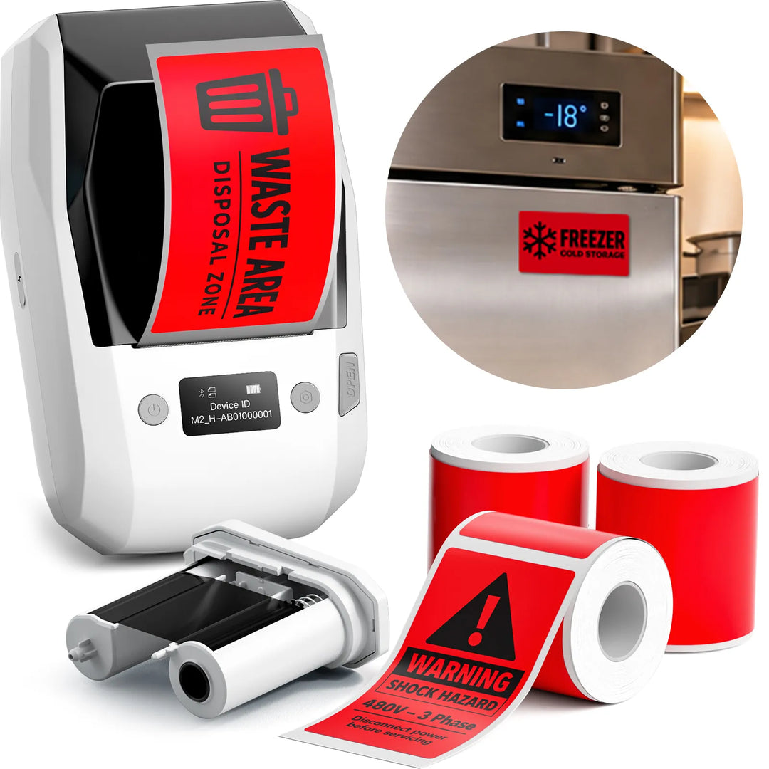 NIIMBOT M2 Thermal Transfer Label Maker for Commercial Kitchen & Food Prep