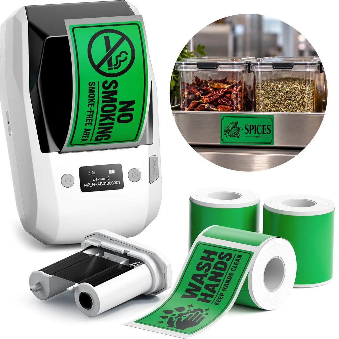 NIIMBOT M2 Thermal Transfer Label Maker for Commercial Kitchen & Food Prep