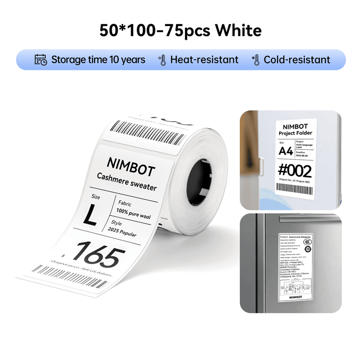 NIIMBOT M3 Inkless Label Maker, Bluetooth Color Thermal Transfer Printer for Shipping