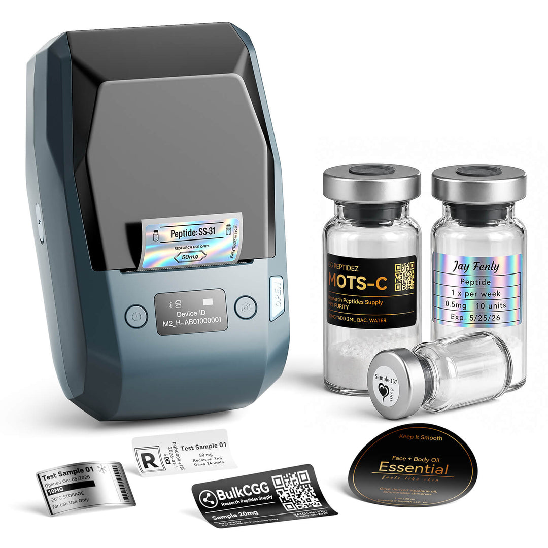 NIIMBOT M2 2-Inch Label Maker for Vial Bottle Labels, Lab Storage & Sample Organization