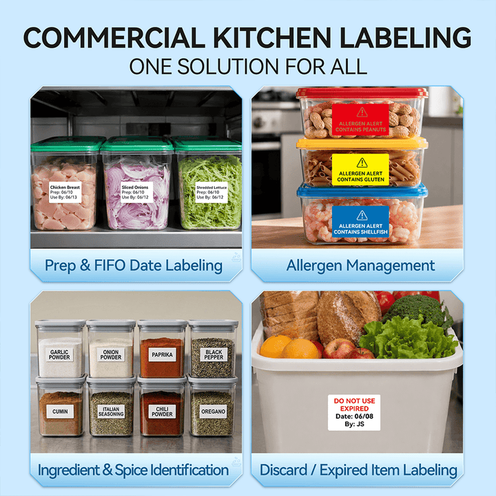 NIIMBOT M2 2-Inch Kitchen Label Maker for Food Prep, Storage & Kitchen Management