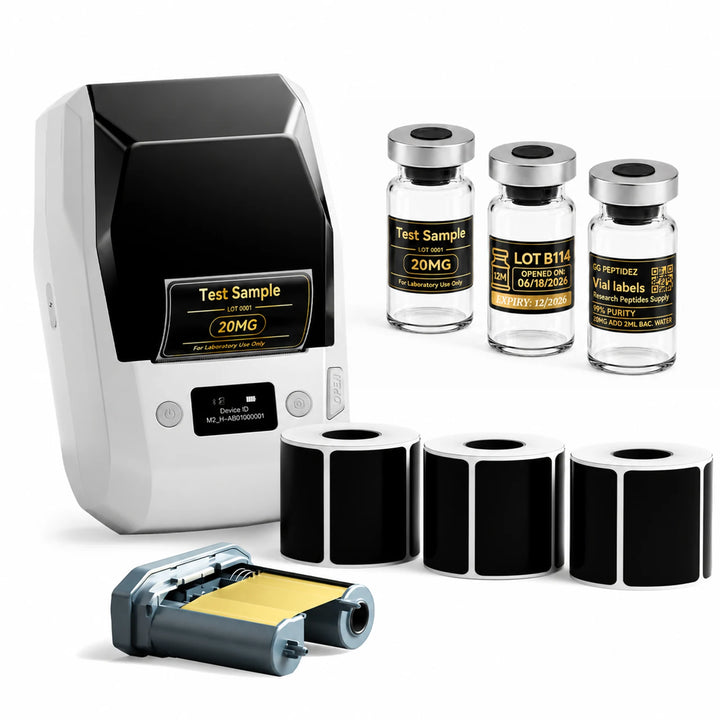 NIIMBOT M2 2-Inch Label Maker for Vial Bottle Labels, Lab Storage & Sample Organization