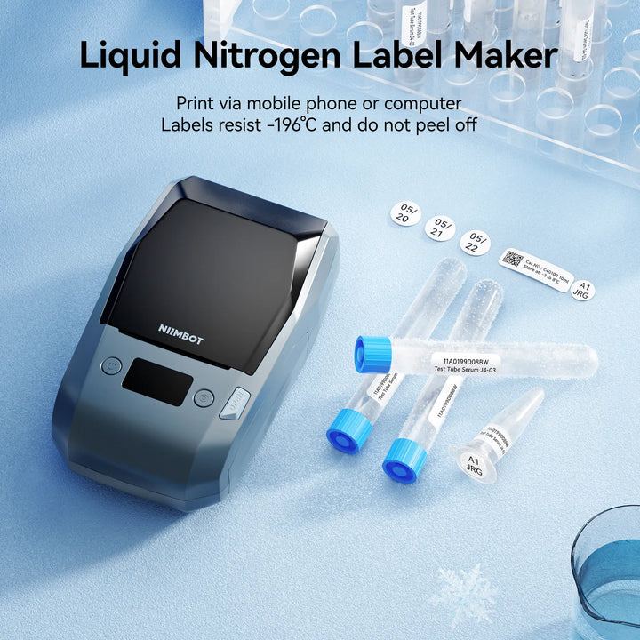 NIIMBOT M2 Liquid Nitrogen Label Printer – 300 DPI Thermal Transfer Printer