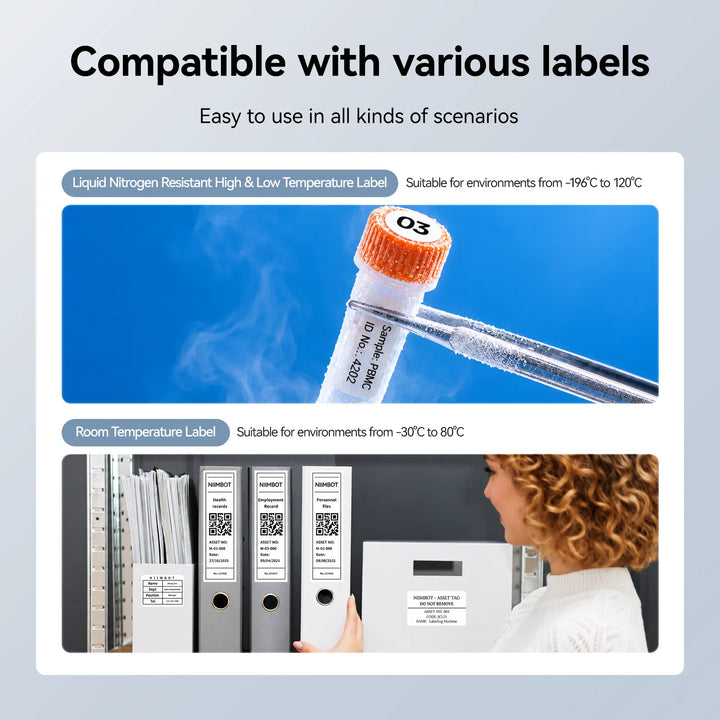 NIIMBOT M2 Liquid Nitrogen Label Printer – 300 DPI Thermal Transfer Printer