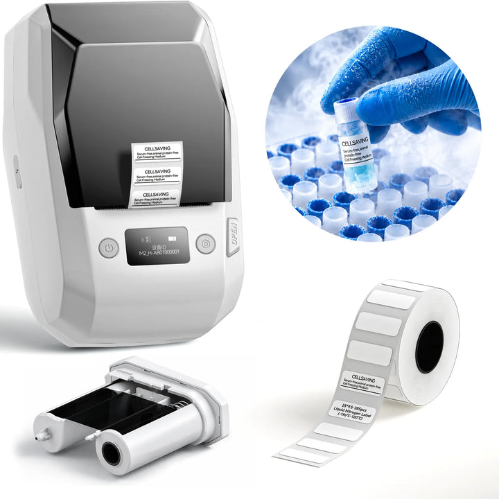NIIMBOT M2 Liquid Nitrogen Label Printer – 300 DPI Thermal Transfer Printer