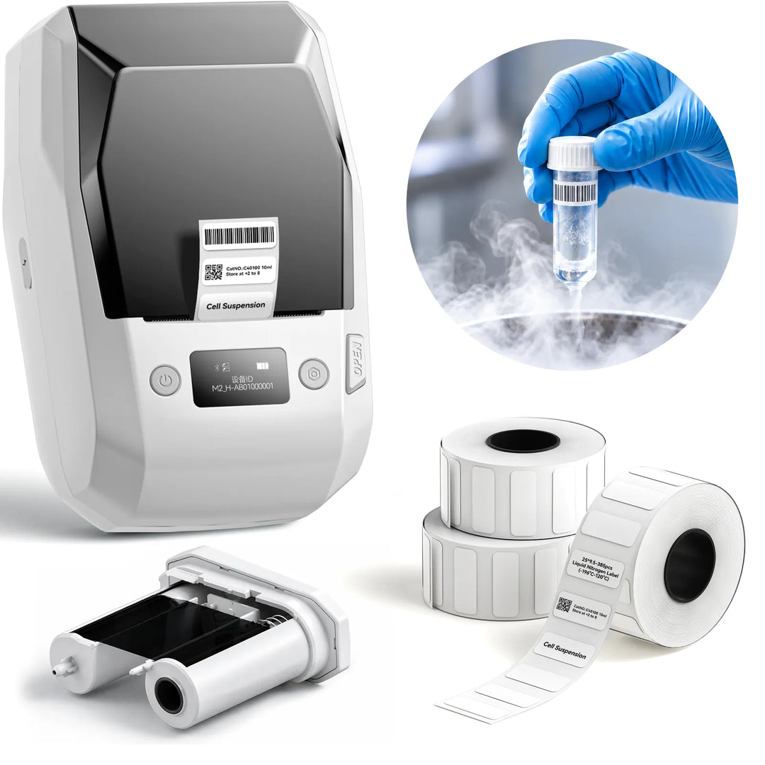 NIIMBOT M2 Liquid Nitrogen Label Printer – 300 DPI Thermal Transfer Printer