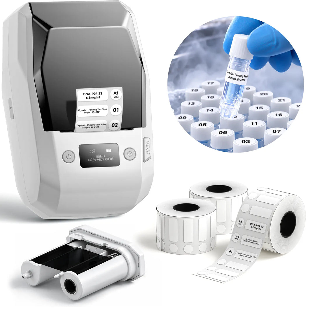 NIIMBOT M2 Liquid Nitrogen Label Printer – 300 DPI Thermal Transfer Printer
