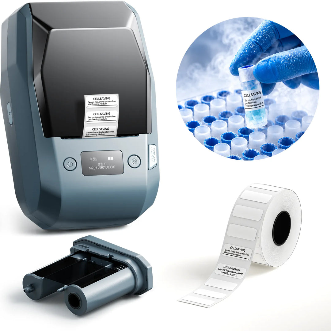 NIIMBOT M2 Liquid Nitrogen Label Printer – 300 DPI Thermal Transfer Printer