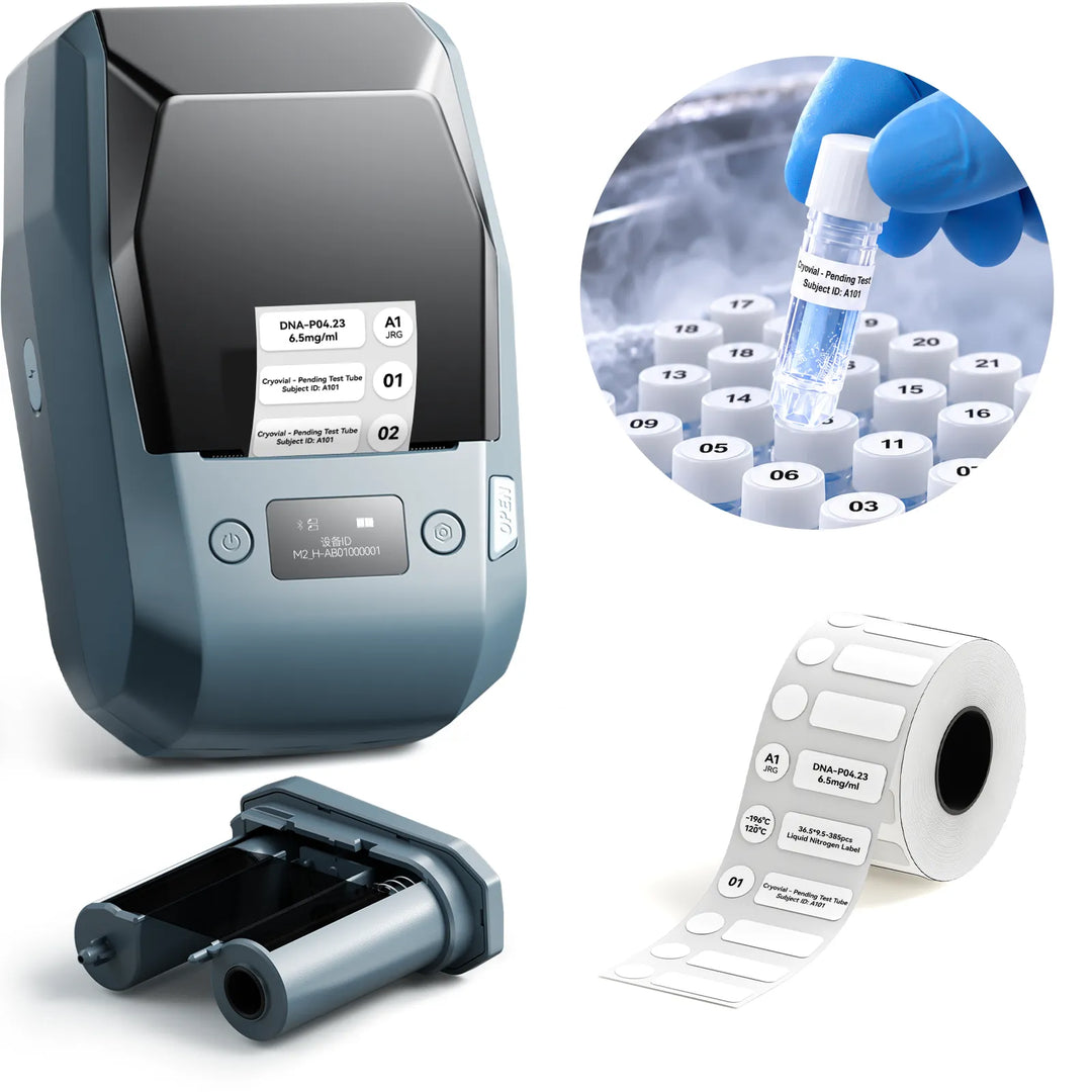 NIIMBOT M2 Liquid Nitrogen Label Printer – 300 DPI Thermal Transfer Printer