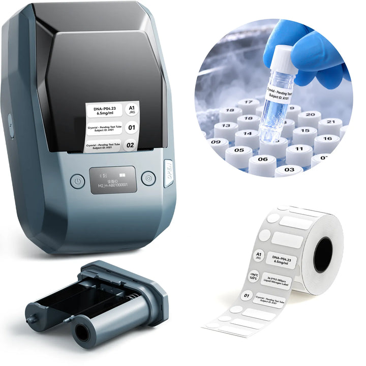 NIIMBOT M2 Liquid Nitrogen Label Printer – 300 DPI Thermal Transfer Printer