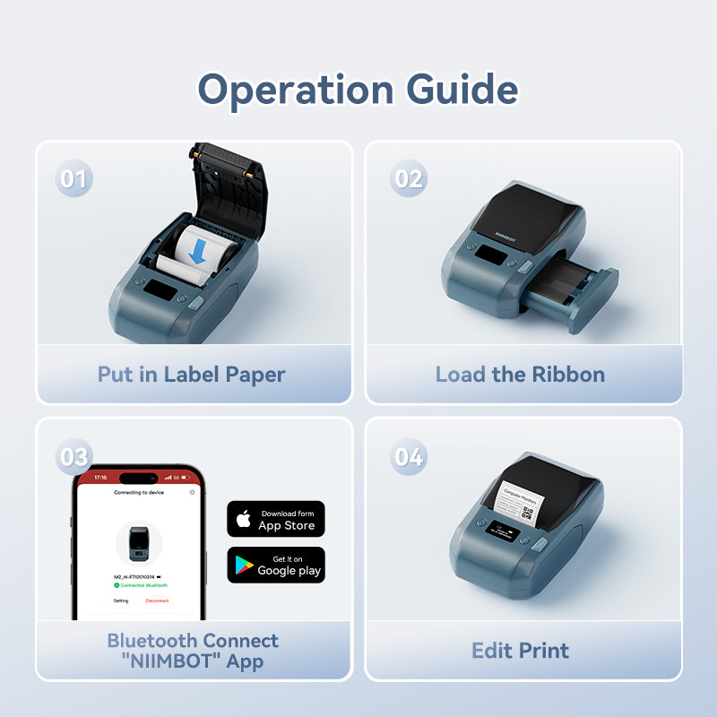 NIIMBOT M2 Thermal Transfer Label Maker, Smart Color Printing for Cosmetic Jars, Makeup Bottles & Beauty Price Tags